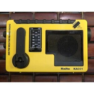 KA-001 Weathermate Emergency AM FM NOAA Weather Alert Radio & Flashlight